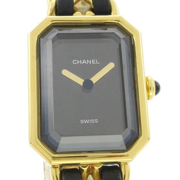 Chanel Premiere X.D.37264 #XL Quartz Wristwatch Watch PLAQUE OR G 20M 99478